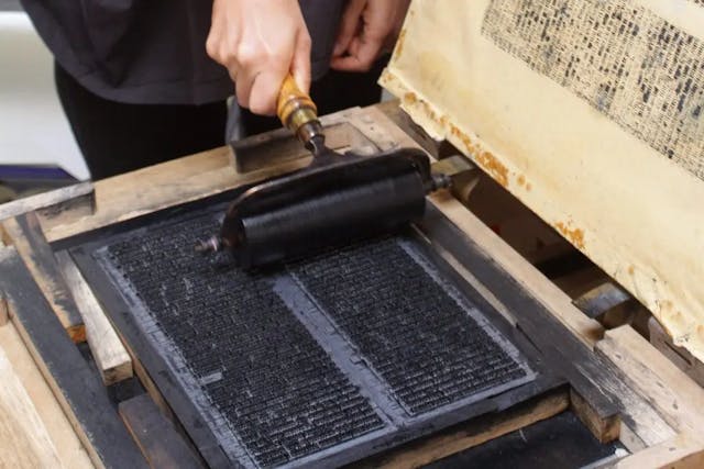 picture showing printing press template